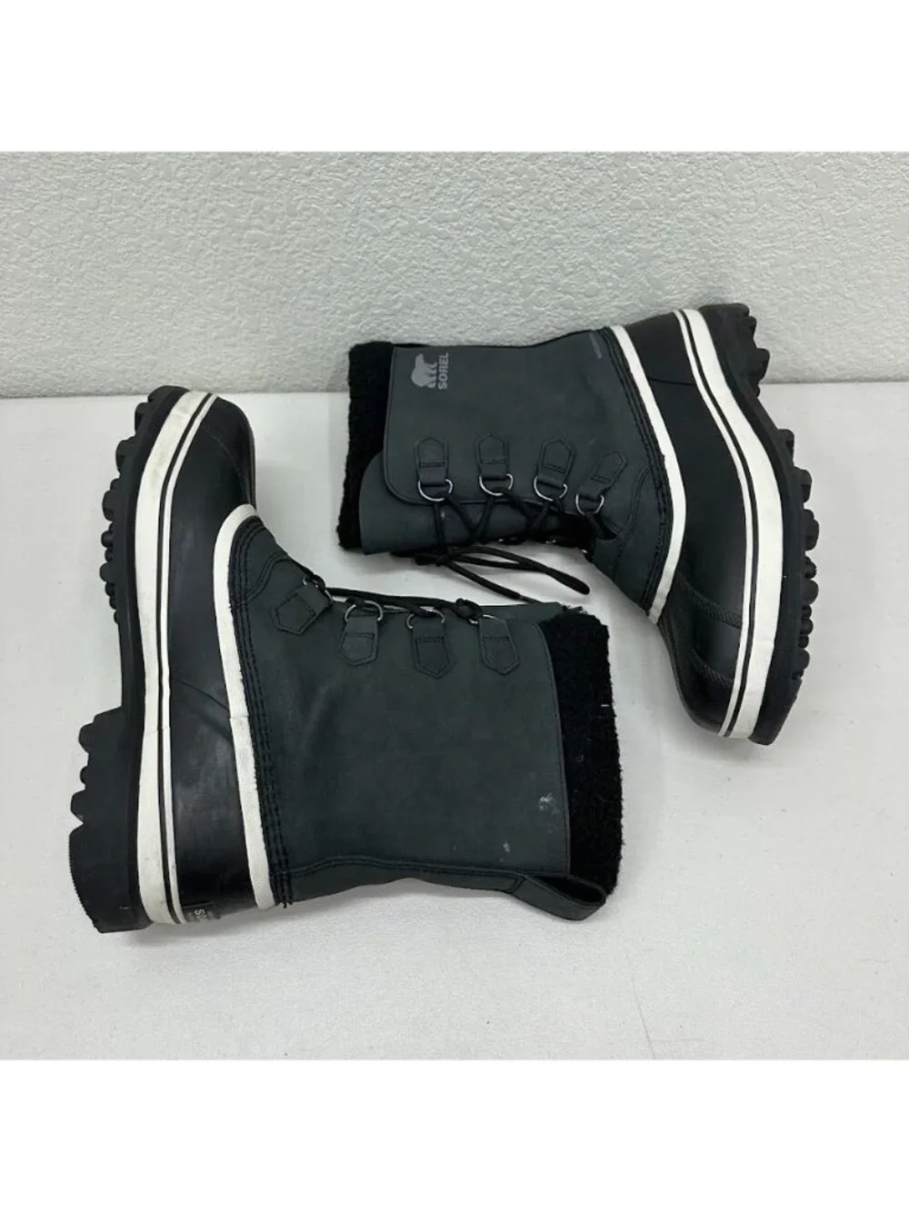 Sorel Caribou Waterproof Winter Snow Boots Outdoor Lined Shoe NM1000-016 Mens 13